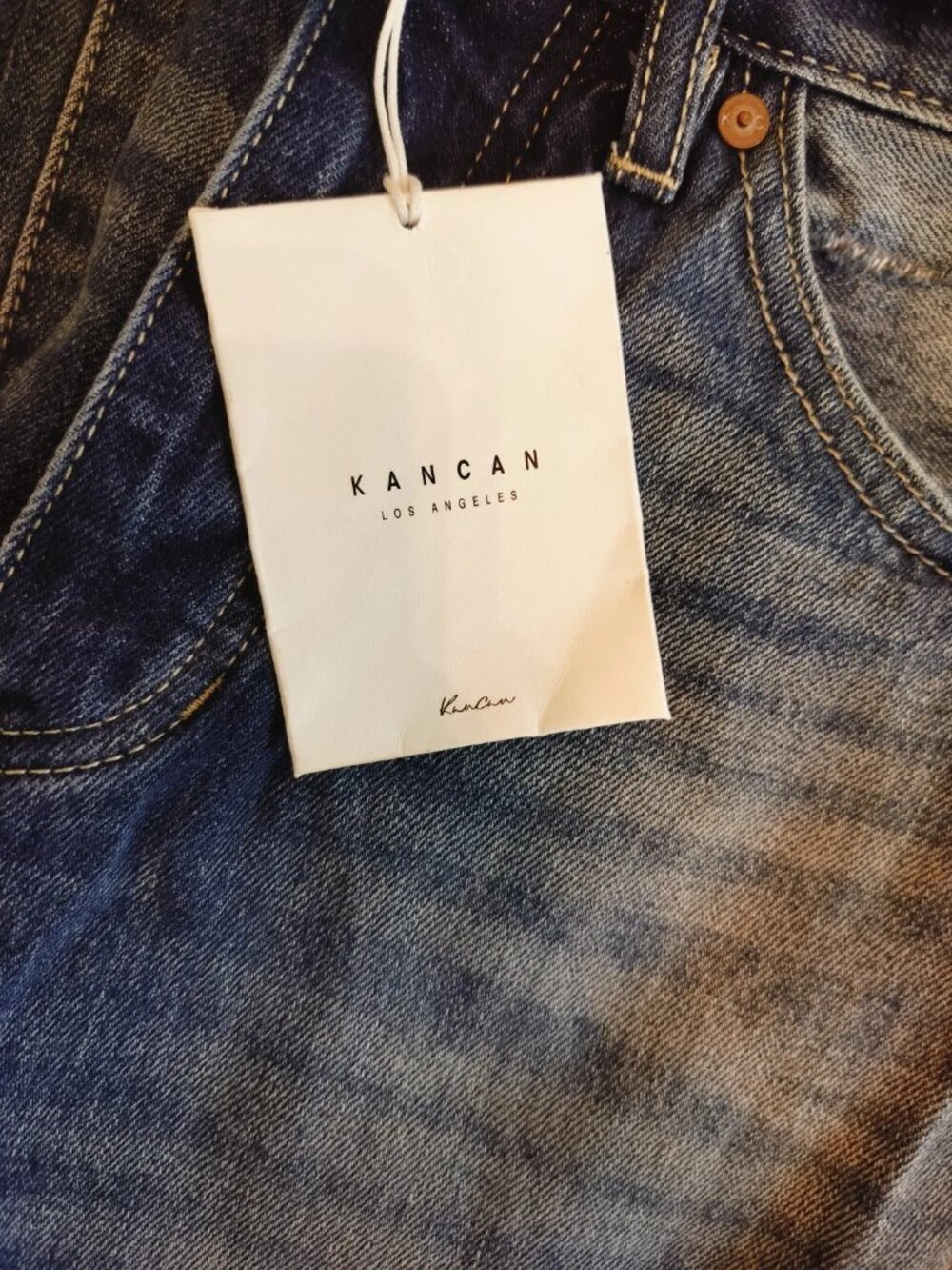 KanCan 90's Flare Ultra High Rise Distressed Jeans Size 3/25 - Picture 7 of 11